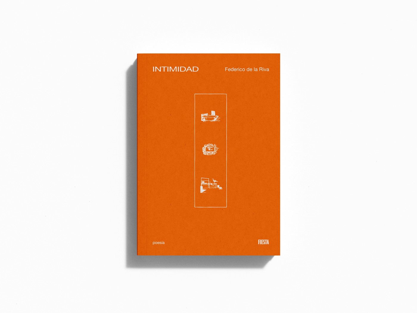 Intimidad — Federico de la Riva, mockup de tapa
